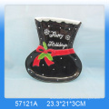 High quality ceramic Christmas santa cake stand for 2016 Christmas gift